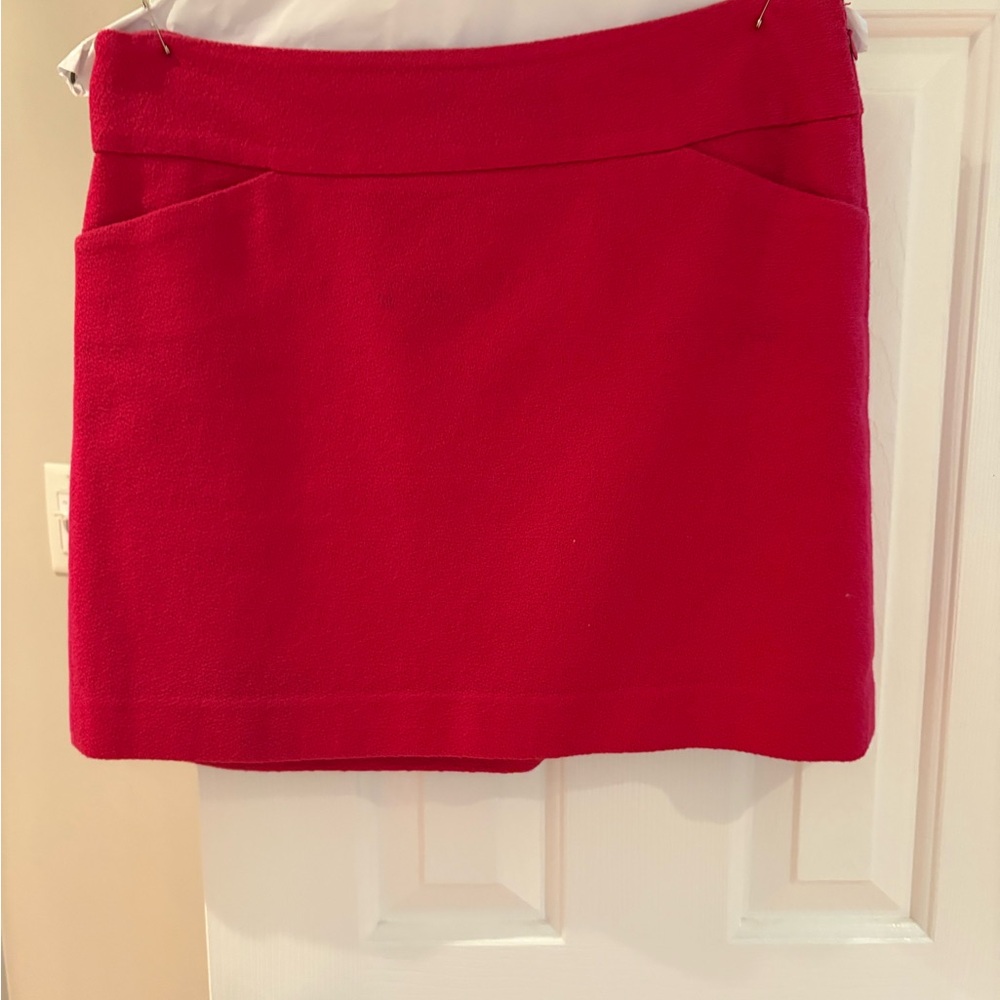 LOFT Red Pencil Mini Skirt for Work